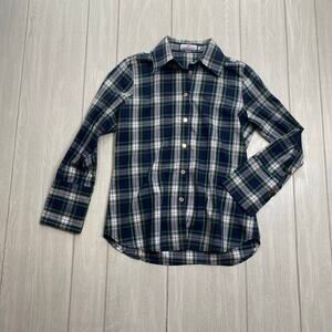 CK Bradley Women's Blue & Green Plaid Button Front Top Size Small